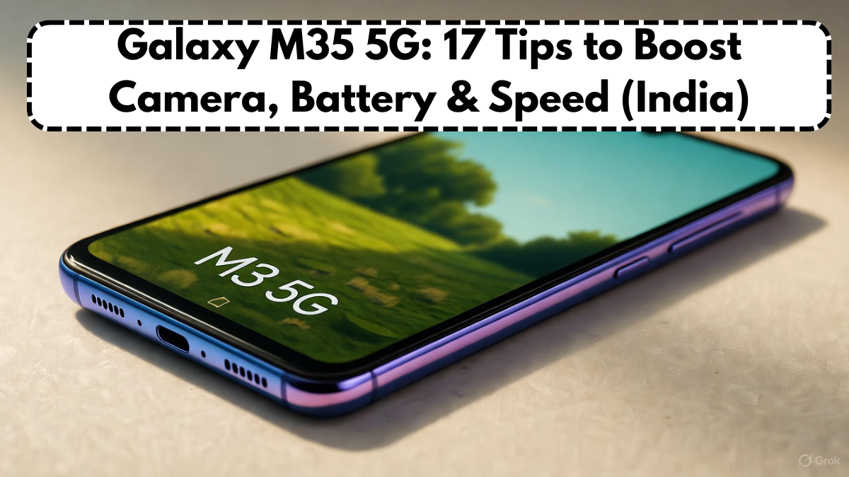 Galaxy M35 5G: 17 Tips to Boost Camera, Battery & Speed (India)