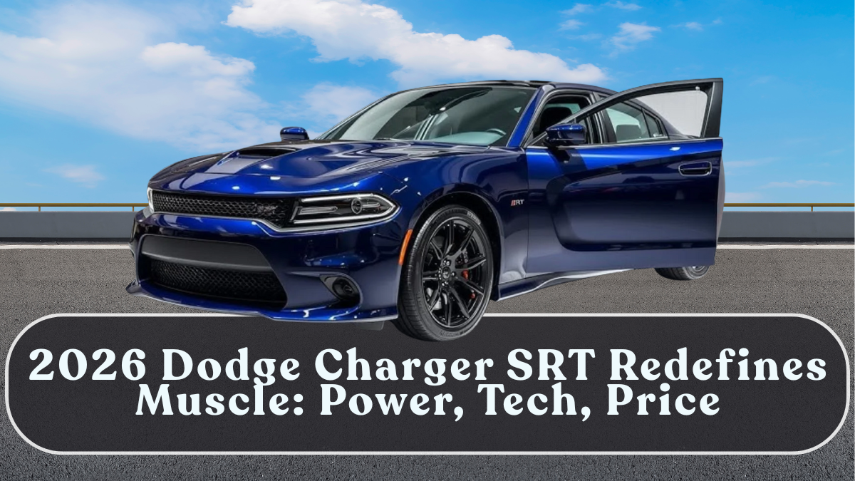 2026 Dodge Charger SRT Redefines Muscle: Power, Tech, Price