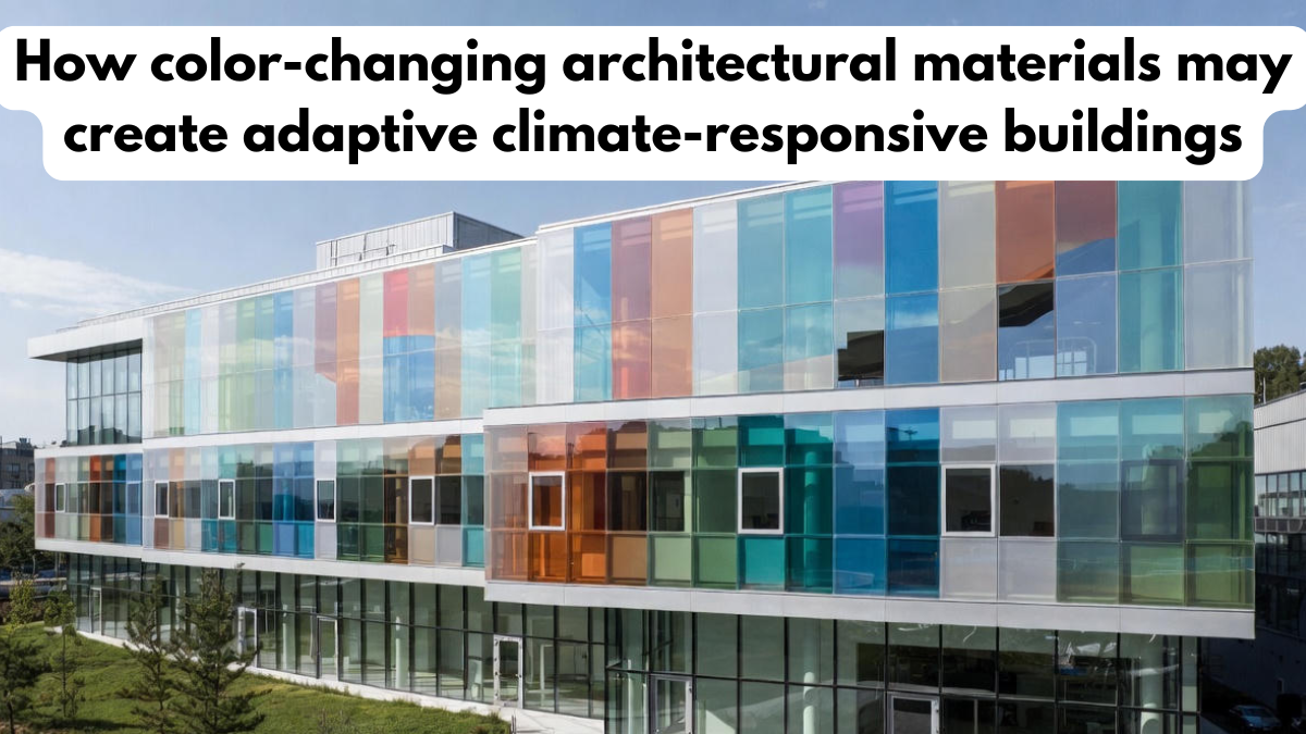 How color-changing architectural materials may create adaptive climate-responsive buildings
