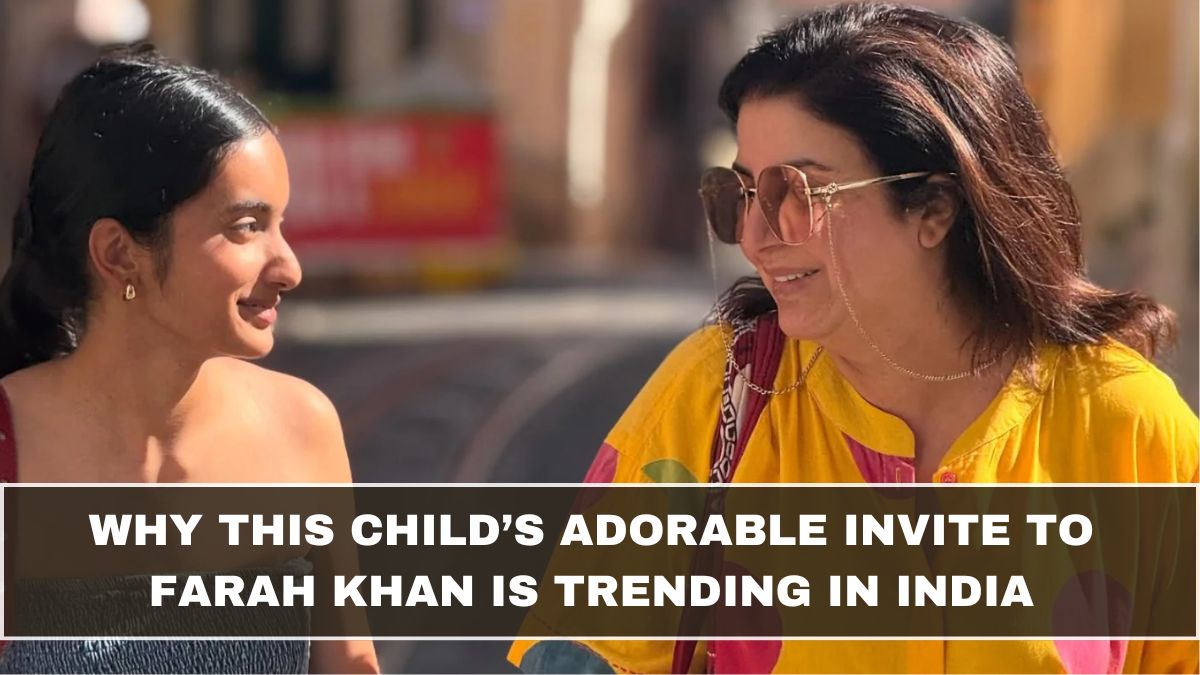 Why This Child’s Adorable Invite to Farah Khan Is Trending in India