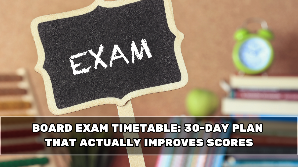 Board Exam Timetable: 30-Day Plan That Actually Improves Scores