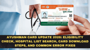 Ayushman Card Update 2026: Eligibility Check, Hospital List Search, Card Download Steps, and Common Error Fixes