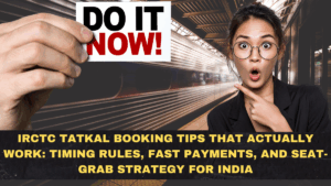 IRCTC Tatkal Booking Tips That Actually Work: Timing Rules, Fast Payments, and Seat-Grab Strategy for India