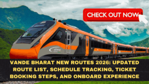 Vande Bharat New Routes 2026: Updated Route List, Schedule Tracking, Ticket Booking Steps, and Onboard Experience