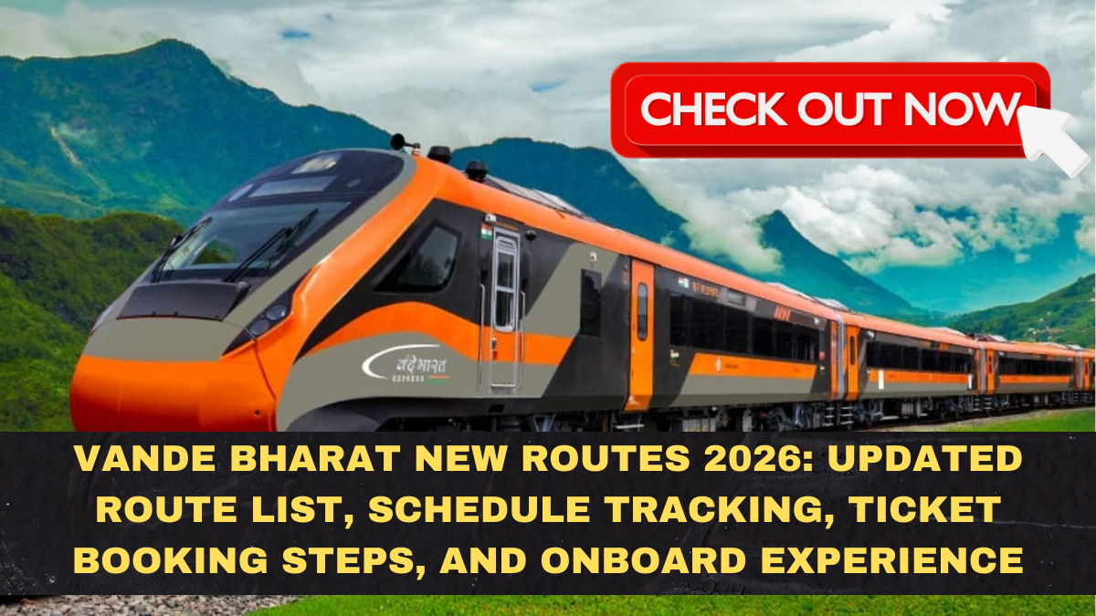 Vande Bharat New Routes 2026: Updated Route List, Schedule Tracking, Ticket Booking Steps, and Onboard Experience