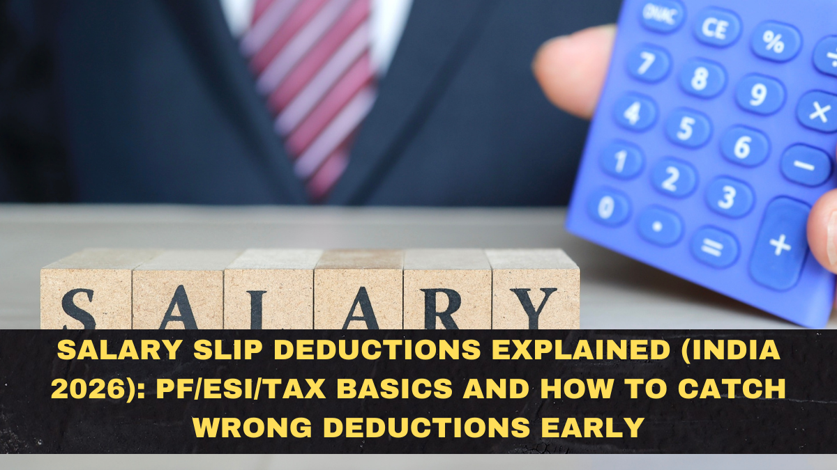Salary Slip Deductions Explained (India 2026): PF/ESI/Tax Basics and How to Catch Wrong Deductions Early
