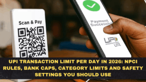 UPI Transaction Limit Per Day in 2026: NPCI Rules, Bank Caps, Category Limits and Safety Settings You Should Use