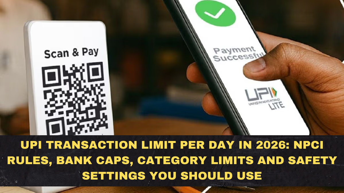 UPI Transaction Limit Per Day in 2026: NPCI Rules, Bank Caps, Category Limits and Safety Settings You Should Use