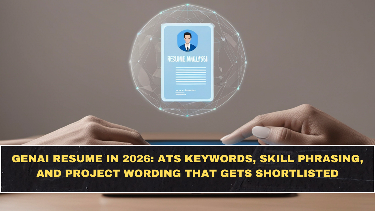 GenAI Resume in 2026: ATS Keywords, Skill Phrasing, and Project Wording That Gets Shortlisted