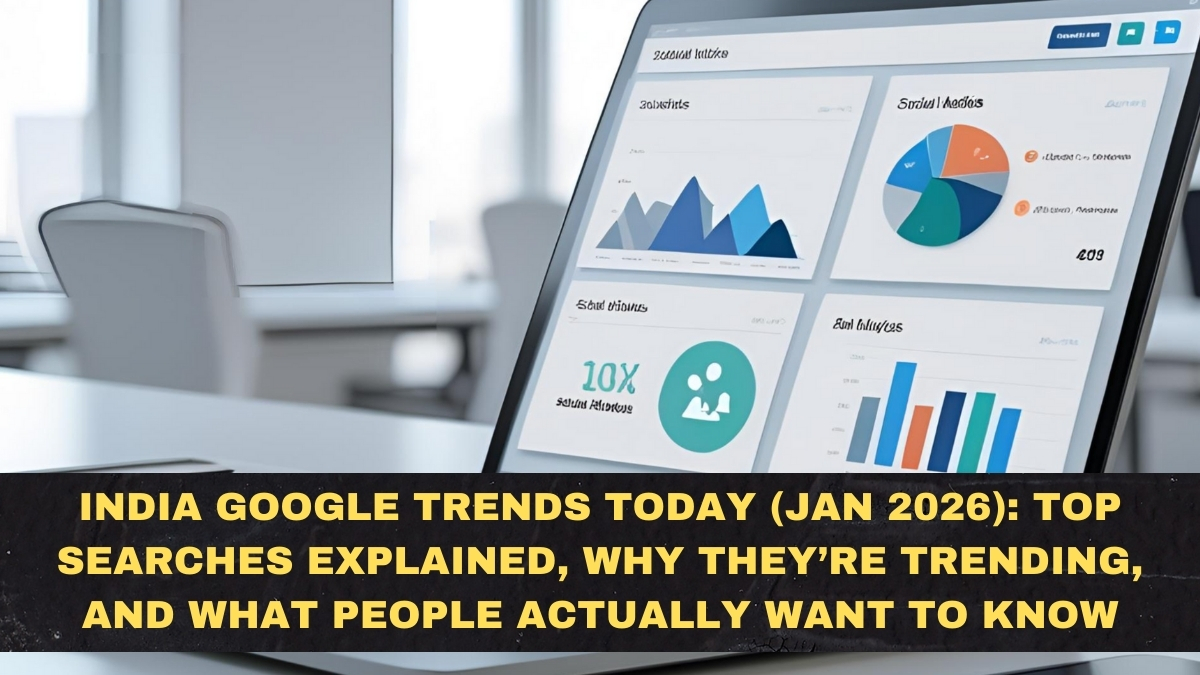 India Google Trends Today (Jan 2026): Top Searches Explained, Why They’re Trending, and What People Actually Want to Know
