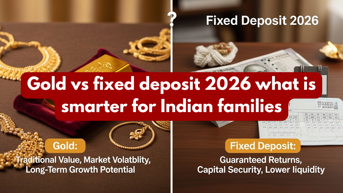 Gold vs FD in 2026: Which Is Smarter for Indian Families? Simple Scenarios + Clear Decision Rules