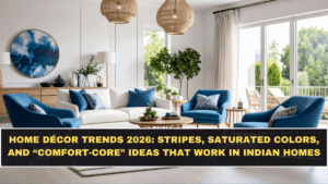 Home Décor Trends 2026: Stripes, Saturated Colors, and “Comfort-Core” Ideas That Work in Indian Homes