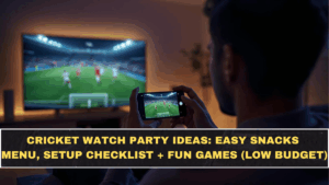 Cricket Watch Party Ideas: Easy Snacks Menu, Setup Checklist + Fun Games (Low Budget)