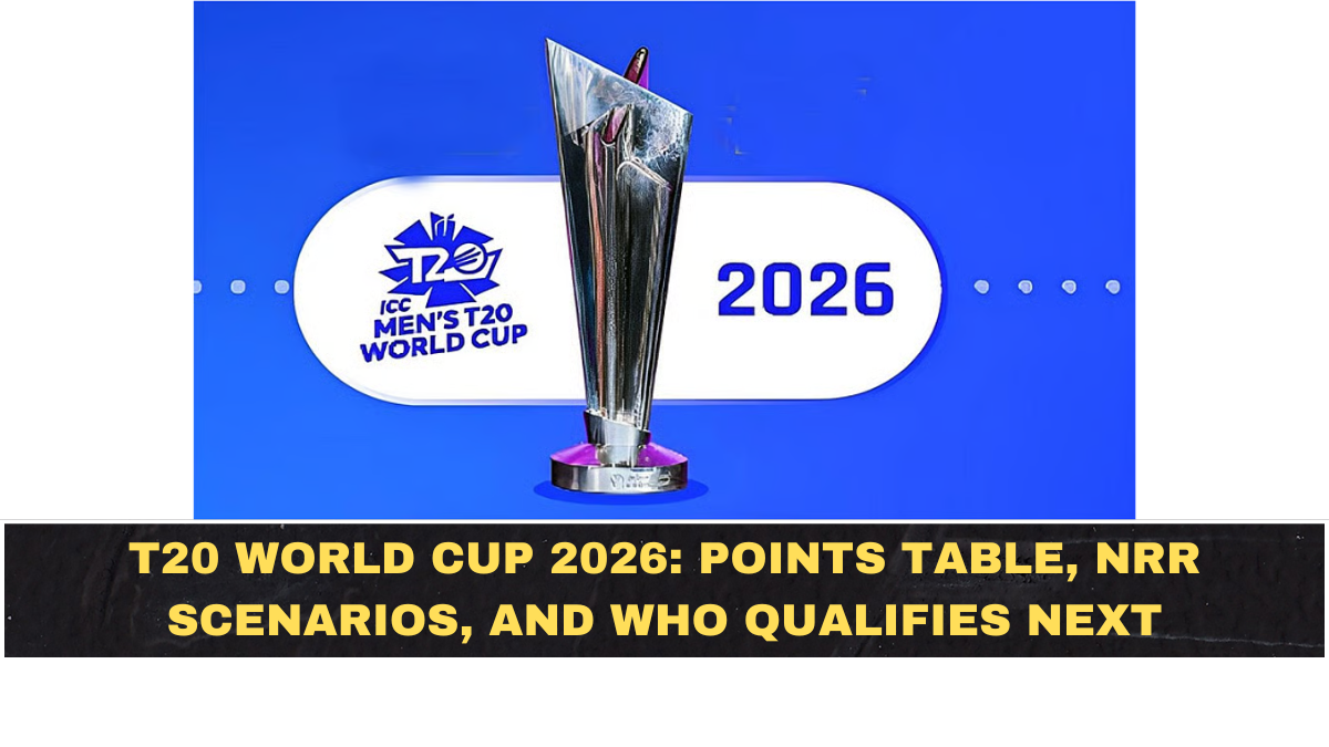 T20 World Cup 2026: Points Table, NRR Scenarios, and Who Qualifies Next