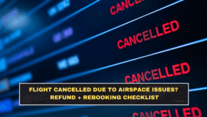 Flight Cancelled Due to Airspace Issues? Refund + Rebooking Checklist