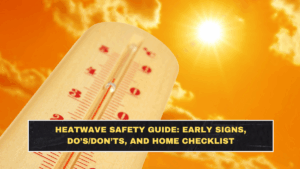 Heatwave Safety Guide: Early Signs, Do’s/Don’ts, and Home Checklist