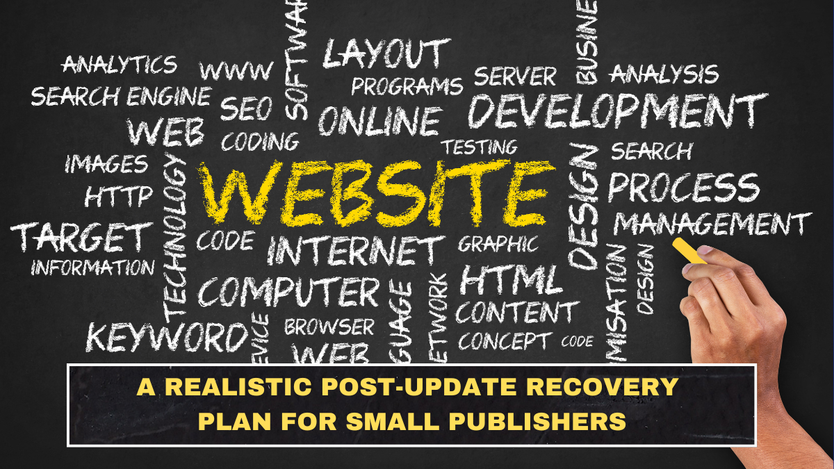 A Realistic Post-Update Recovery Plan for Small Publishers