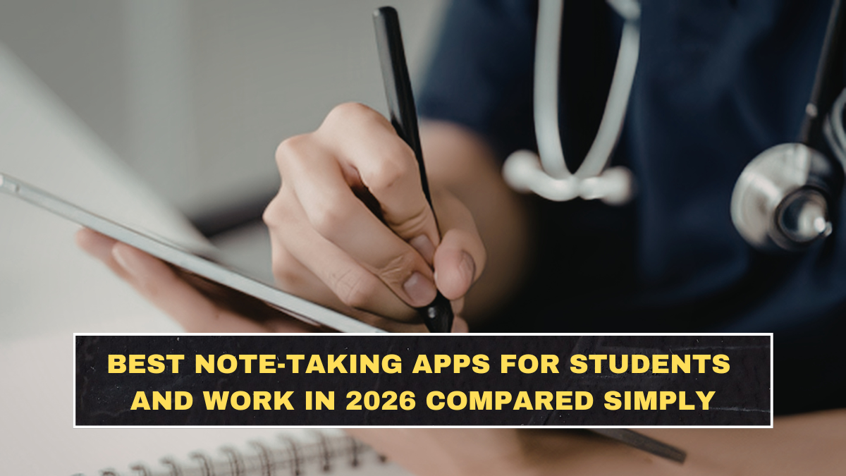 Best Note-Taking Apps for Students and Work in 2026 Compared Simply