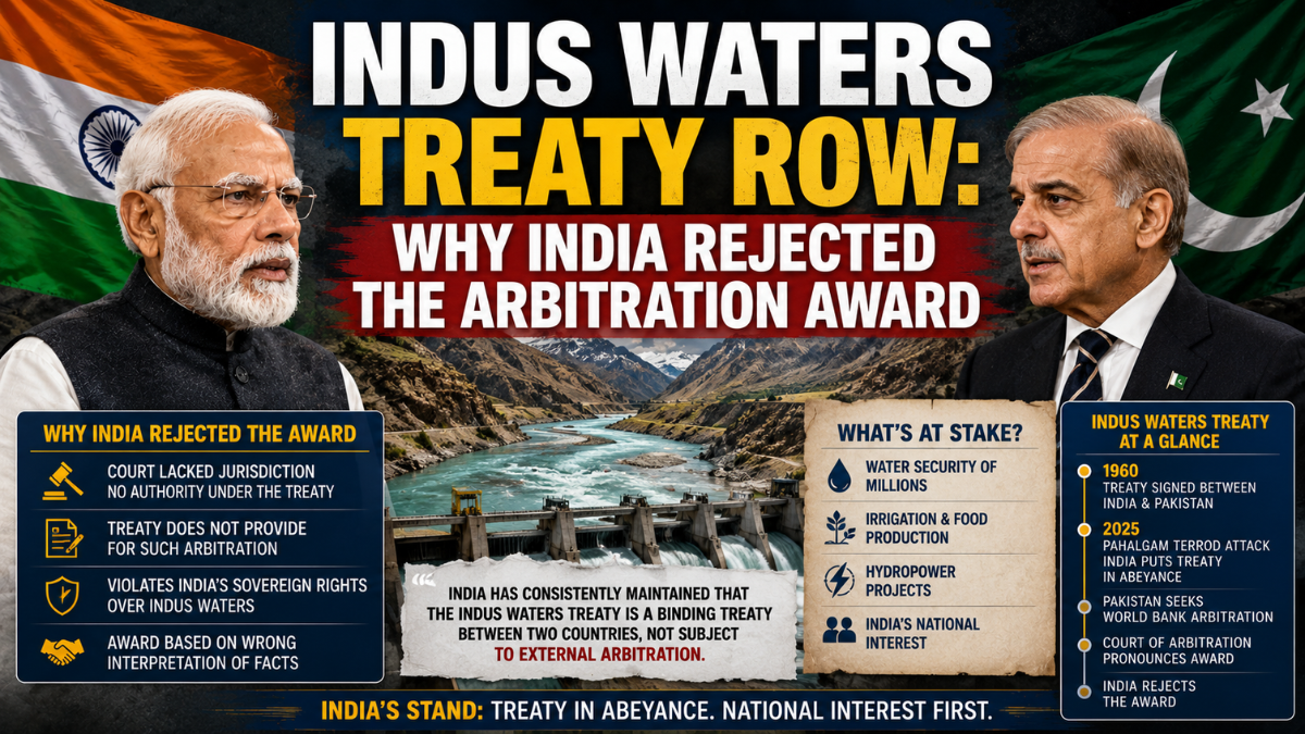 Indus Waters Treaty Row: Why India Rejected the Arbitration Award