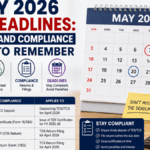 May 2026 Tax Deadlines: TDS, TCS and Compliance Dates to Remember